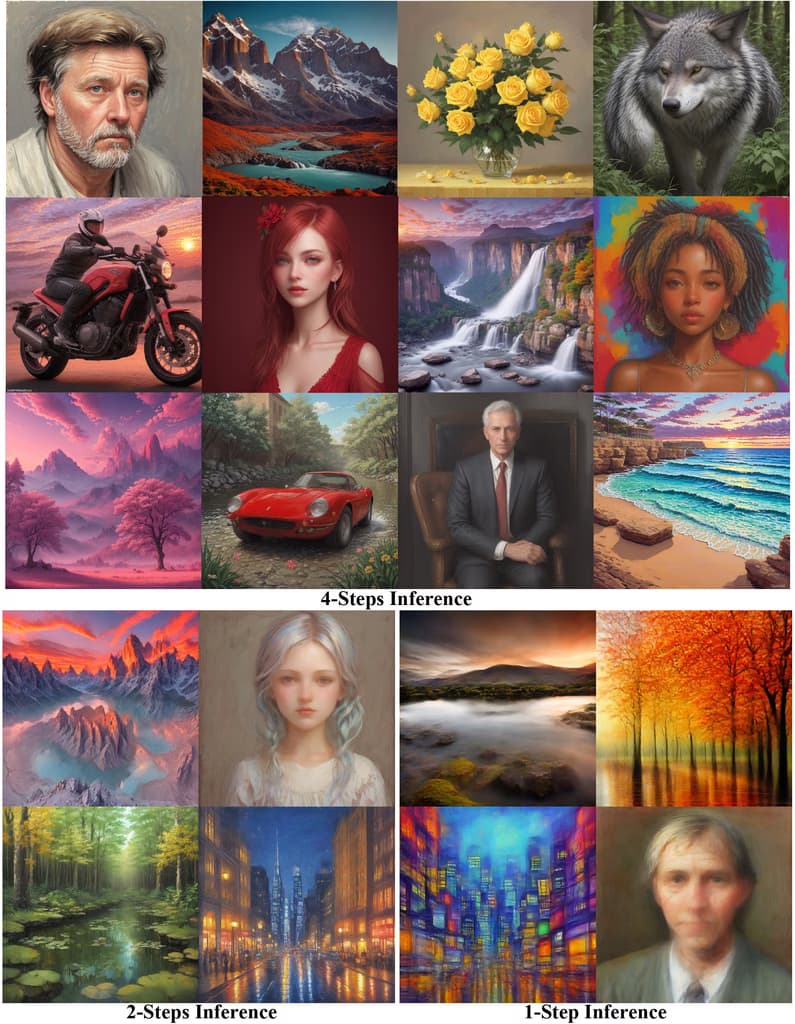 Images generated by LCM DreamShaper v7 in 4 steps