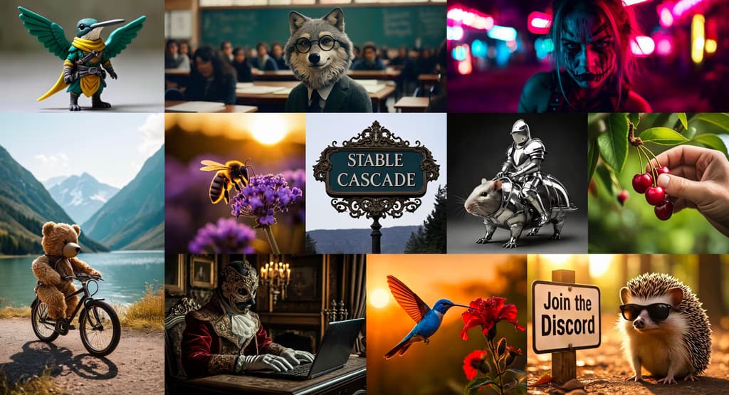 Sample images generated by Stable Cascade